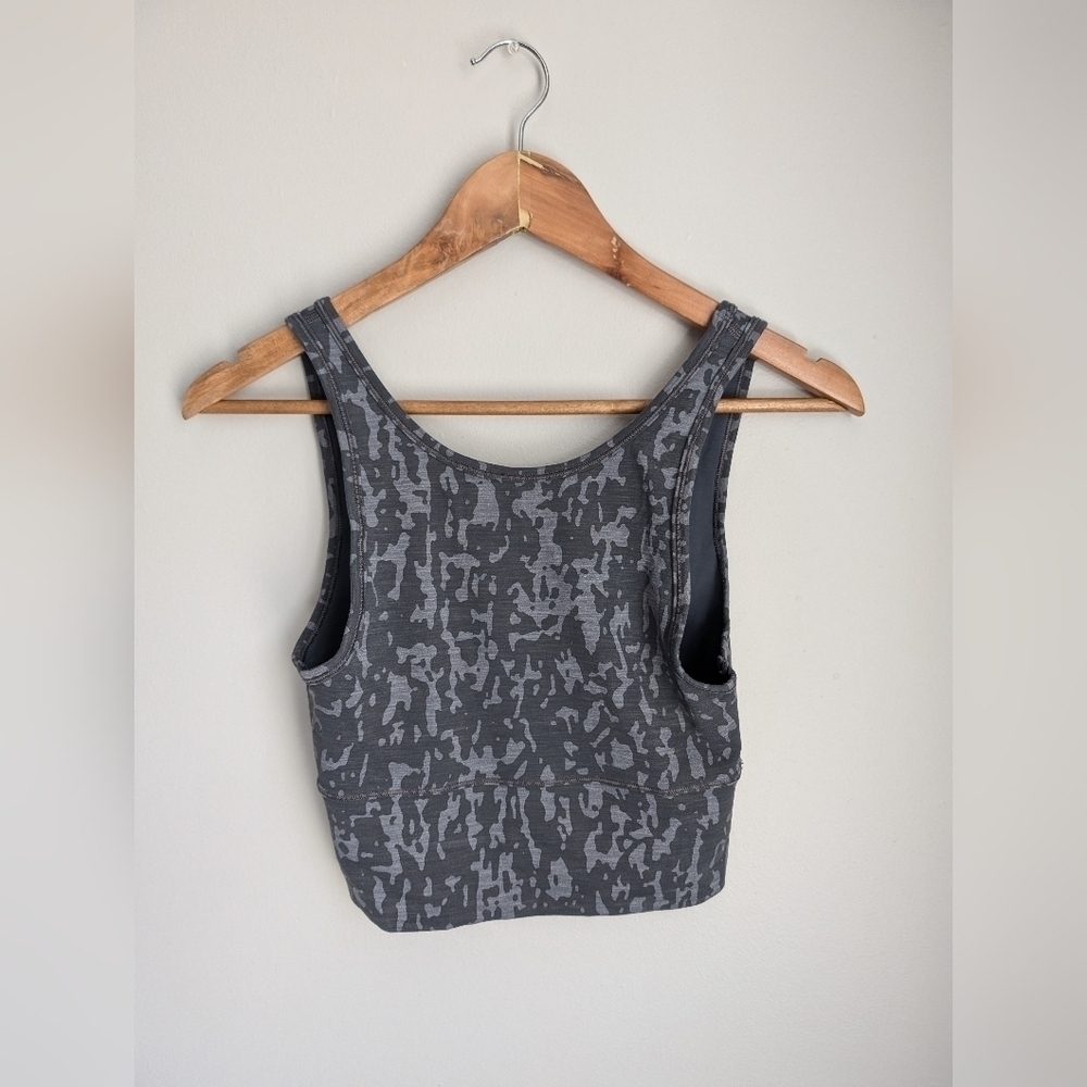 Lululemon Power Pivot Tank *Tough Heathered PU Black Asphalt Grey Sz 6 - Picture 3 of 5